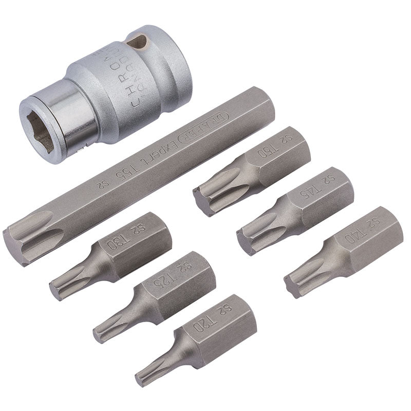 Draper TX-STAR® ; Bit Set, 1/2" Sq. Dr. (8 Piece) DRA-83562