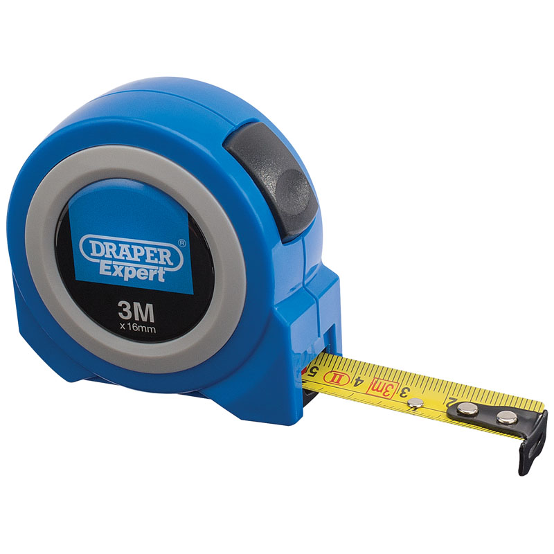 Draper Expert Autolock Measuring Tape, 3m/10ft x 16mm, Blue DRA-83629
