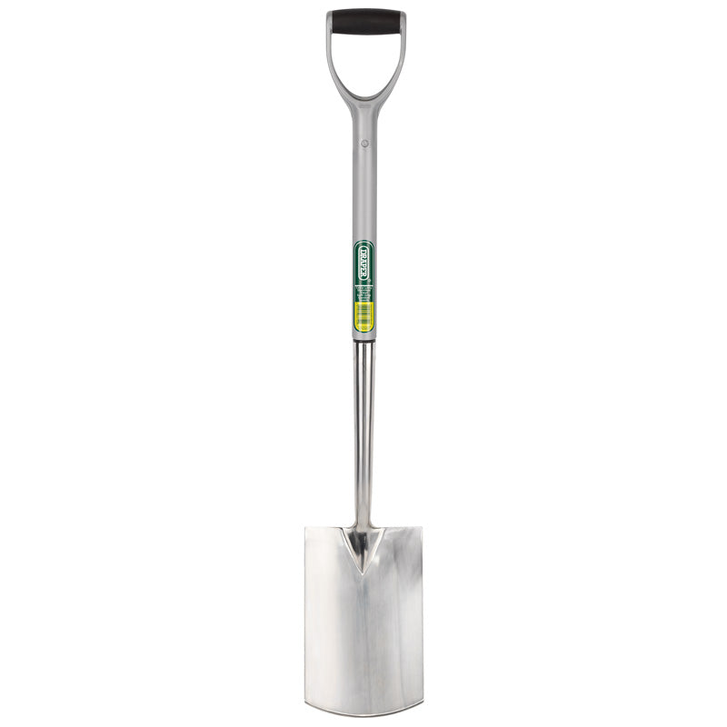 Draper Extra Long Stainless Steel Garden Spade with Soft Grip DRA-83754