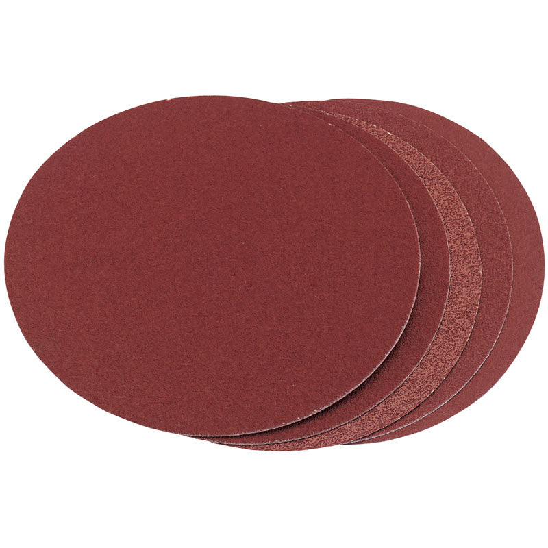 Draper Assorted Grit Aluminium Oxide Sanding Discs, 150mm (Pack of 5) DRA-83860