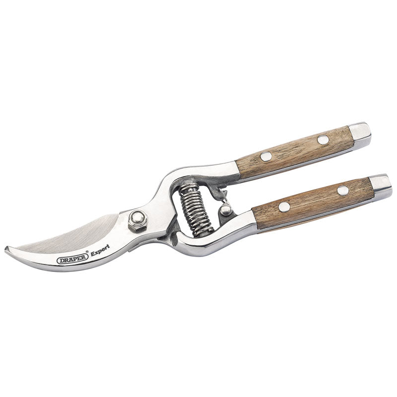 Draper Bypass Secateurs with Ash Handles, 210mm DRA-85188