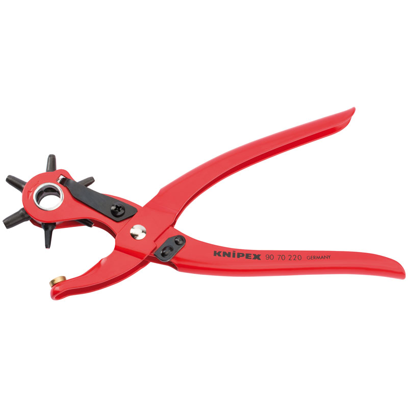 Knipex 90 70 220 SBE 6 Head Revolving Punch Pliers, 220mm DRA-87161