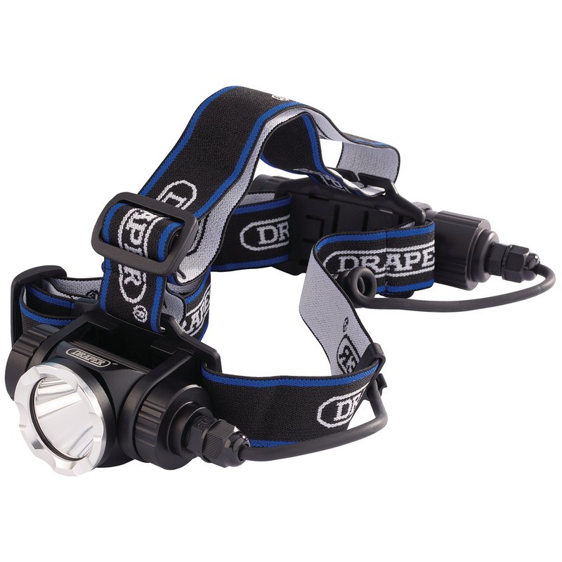 Draper Rechargeable LED Head Torch, 10W DRA-90064