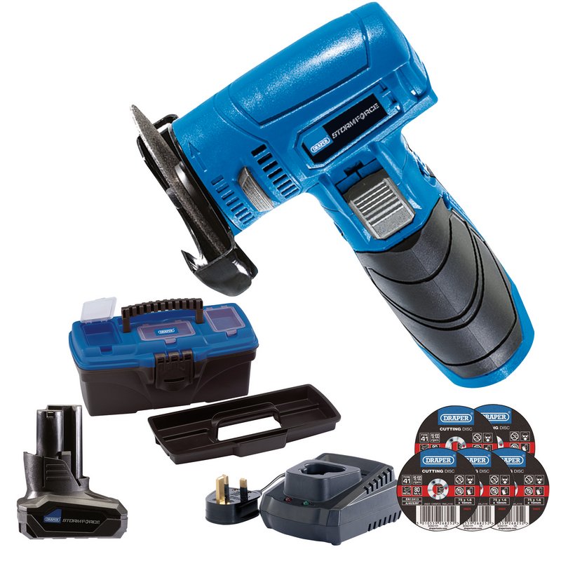 Draper Storm Force® ; 10.8V Angle Grinder/Cut-Off Tool Kit - Tool Kit 1 DRA-90271
