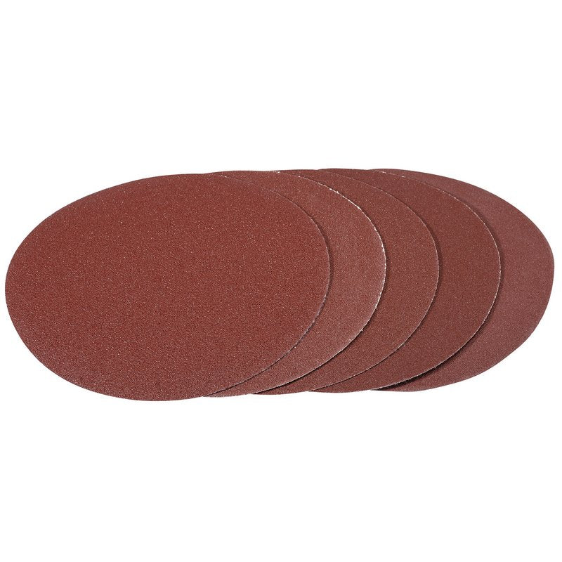 Draper Hook and Loop Aluminium Oxide Sanding Discs, 180mm, Assorted Grit (Pack of 5) DRA-93428