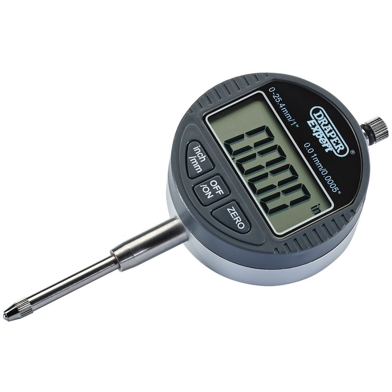 Draper Dual Reading Digital Dial Test Indicator, 0 - 25mm/0 - 1" DRA-94255