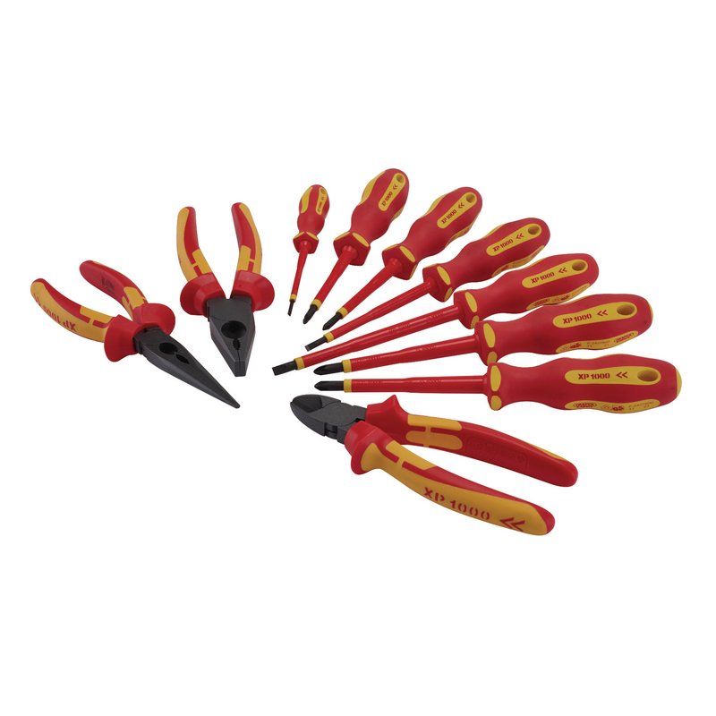 Draper XP1000 VDE Screwdriver and Pliers Set (10 Piece) DRA-94859