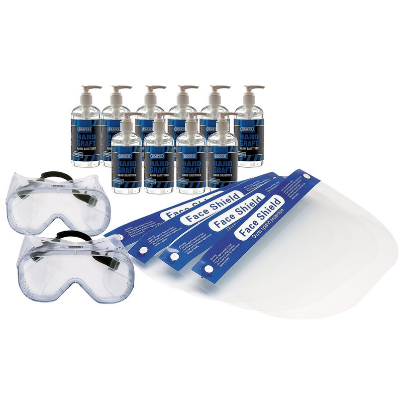 Draper 75% Alcohol Antibacterial Hand Sanitiser, 300ml (PPE Bundle) DRA-96314