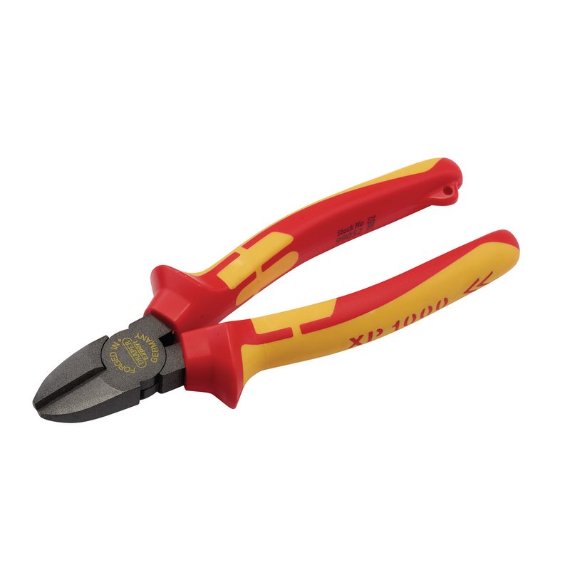Draper XP1000 VDE Diagonal Side Cutter, 180mm, Tethered DRA-99052