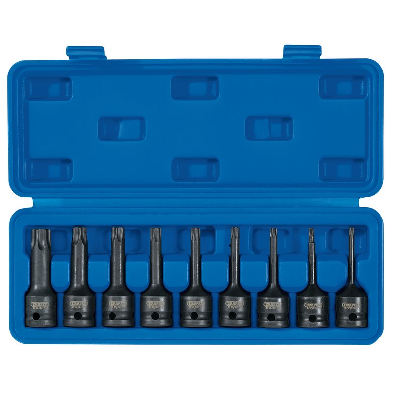 Draper TX-STAR® ; Socket Bit Set, 1/2" Sq. Dr. (9 Piece) DRA-99184