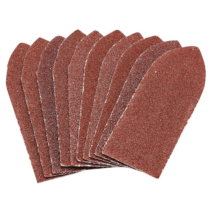 Draper Hook and Loop Aluminium Oxide Sanding Sheets, 32 x 92mm, 60 Grit (Pack of 10) DRA-99260