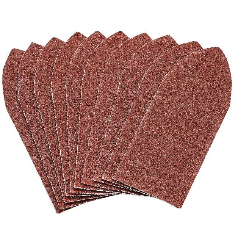 Draper Hook and Loop Aluminium Oxide Sanding Sheets, 32 x 92mm, 80 Grit (Pack of 10) DRA-99261