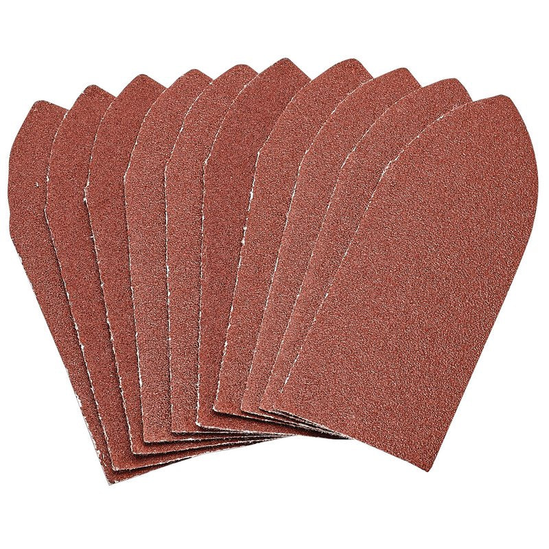 Draper Hook and Loop Aluminium Oxide Sanding Sheets, 32 x 92mm, 120 Grit (Pack of 10) DRA-99262