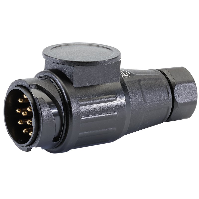 Draper 12V 13-Pin Euro Twin Inlet Towing Plug DRA-99659