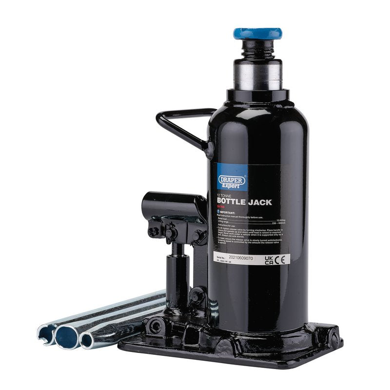 Draper Expert Hydraulic Bottle Jack, 12 Tonne DRA-99769