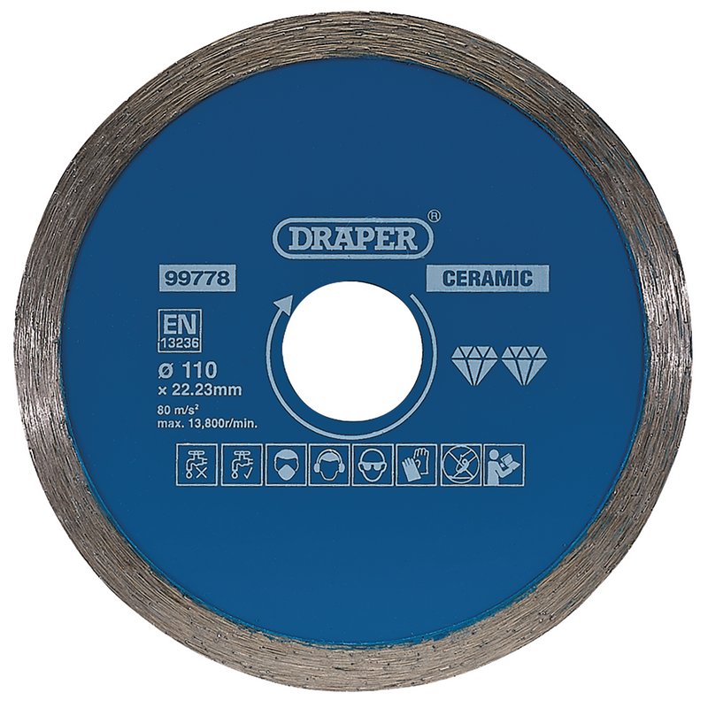 Draper Continuous Diamond Blade, 110mm DRA-99778