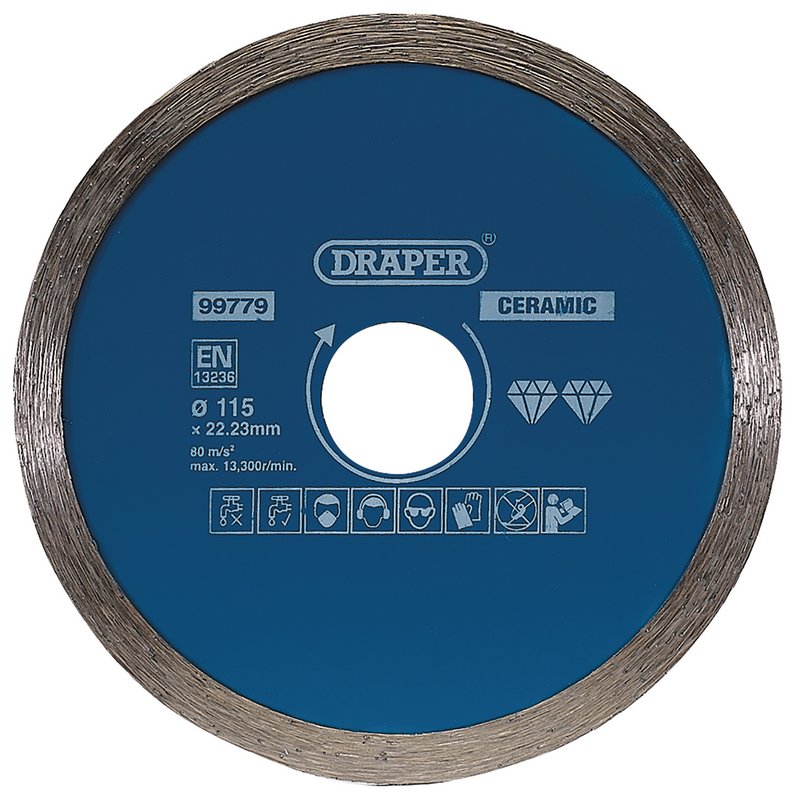 Draper Continuous Diamond Blade, 115mm DRA-99779