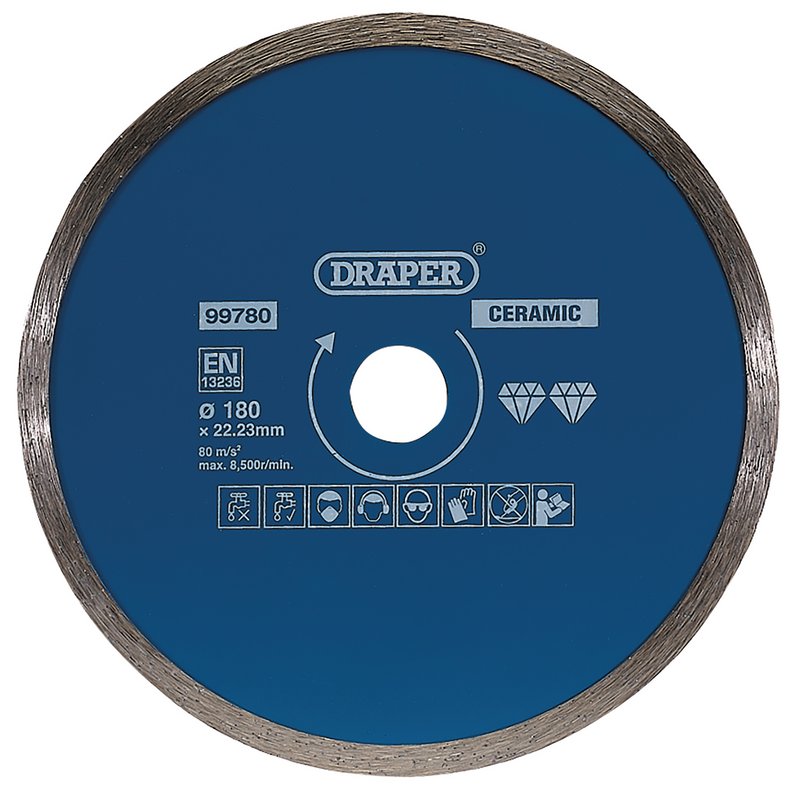 Draper Continuous Diamond Blade, 180mm DRA-99780