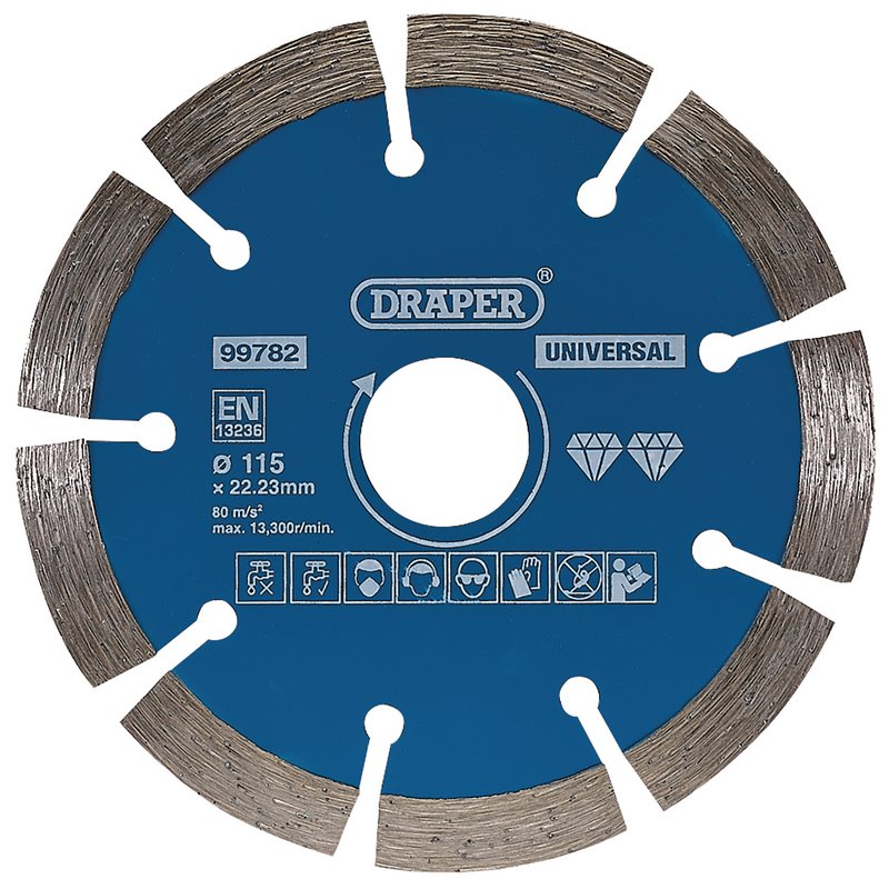 Draper Segmented Diamond Blade, 115mm DRA-99782