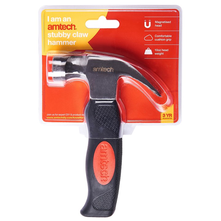 Amtech Magnetic stubby claw hammer (D/B) A0200B