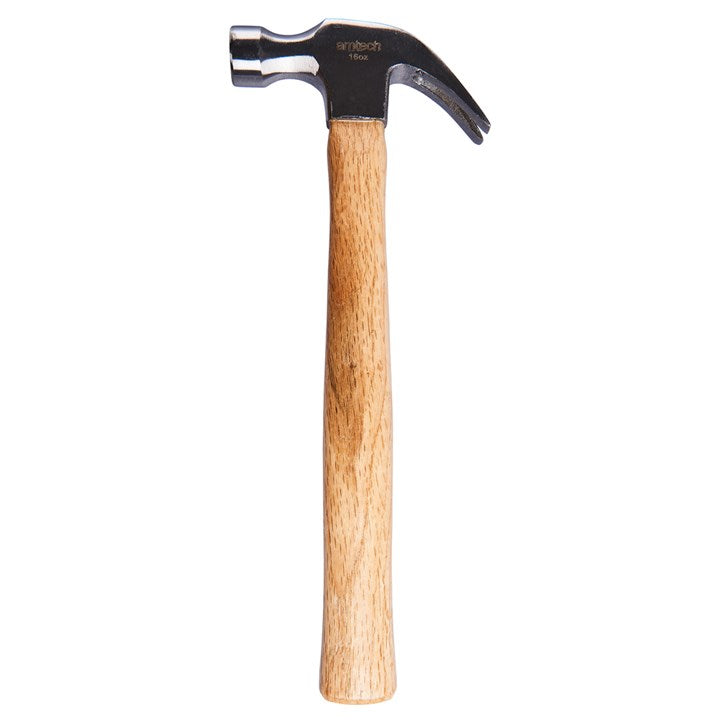 Amtech 16oz (450g) Claw hammer with wooden handle A0400