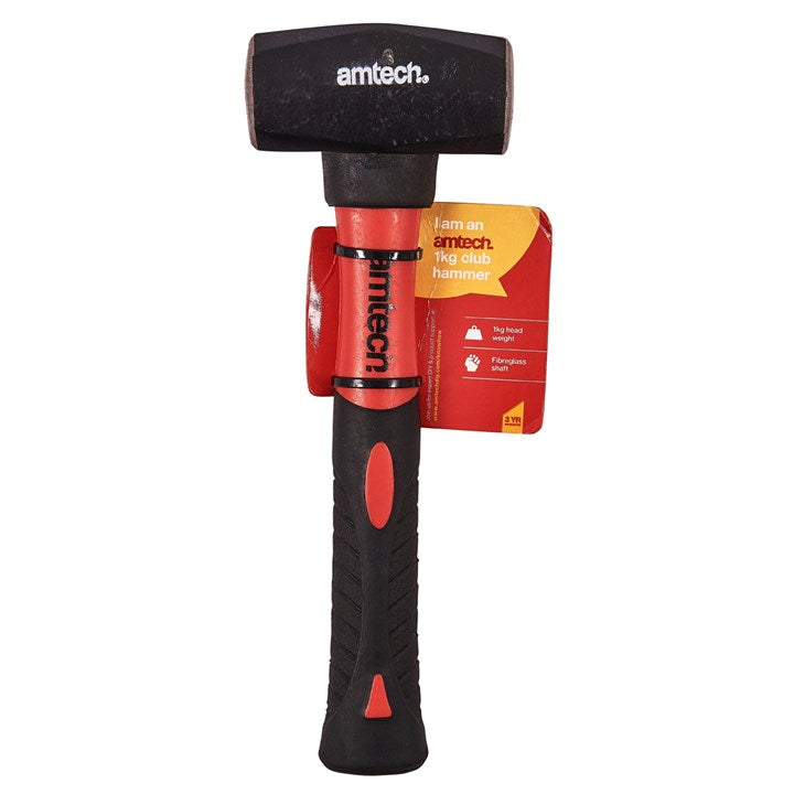 Amtech 35oz (1kg) Club hammer with fibreglass shaft A0450