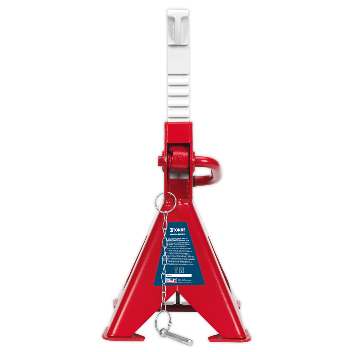 Sealey Auto Rise Ratchet Axle Stands (Pair) 3tonne Capacity per Stand AAS3000