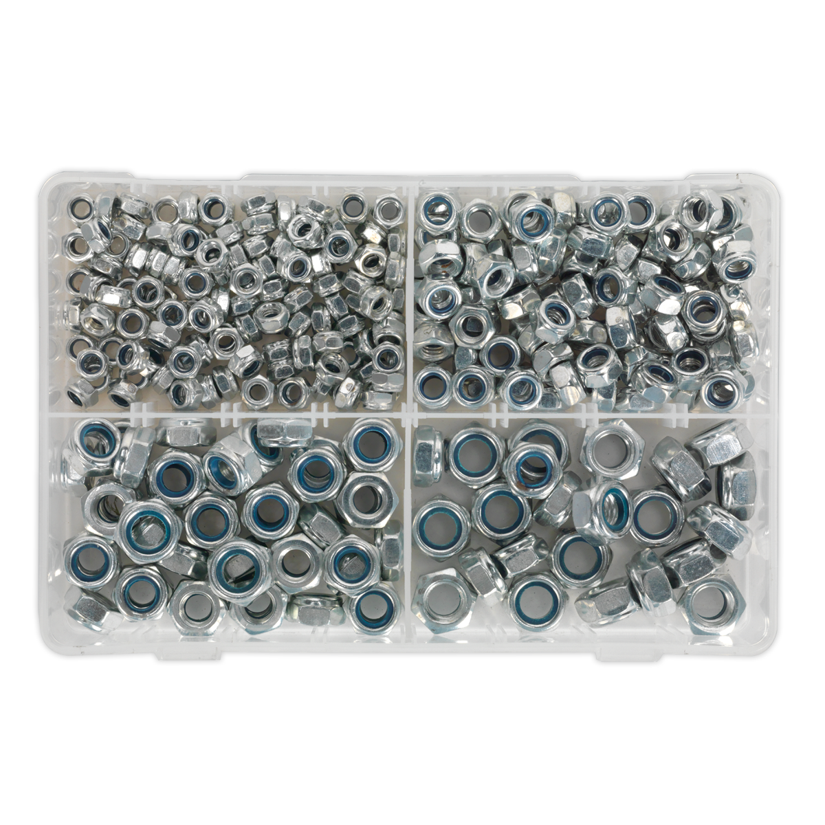 Sealey 300pc Nylon Locknut Assortment DIN 982 - M6-M12 AB032LN