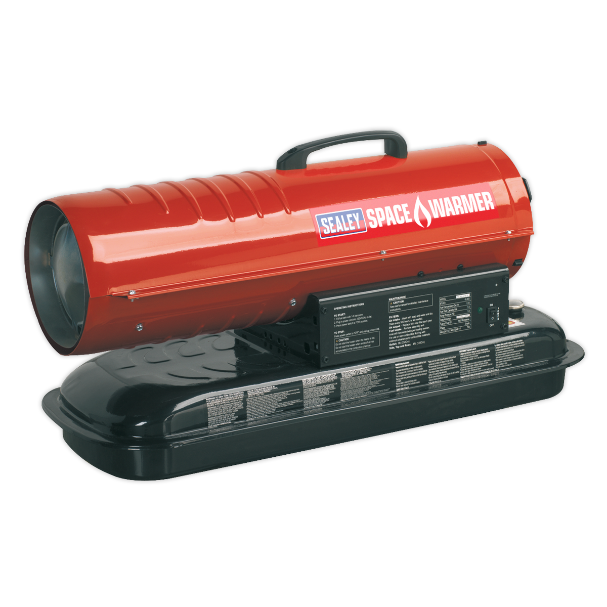 Sealey 45,000Btu/hr Space Warmer® Paraffin/Kerosene/Diesel Heater without Wheels AB458