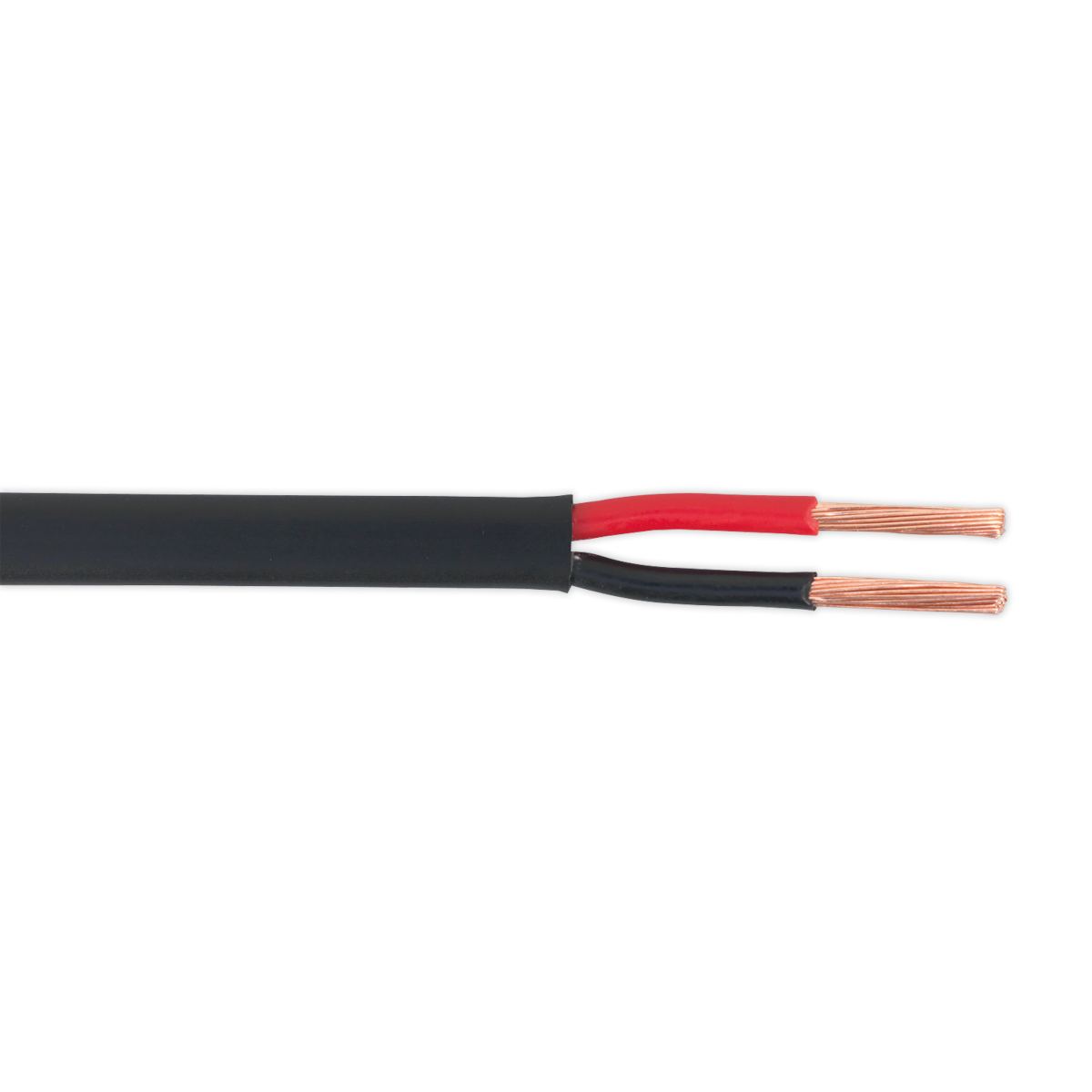 Sealey 30m 28/0.30mm Thin Wall Flat Twin Automotive Cable - Black AC2830TWTN