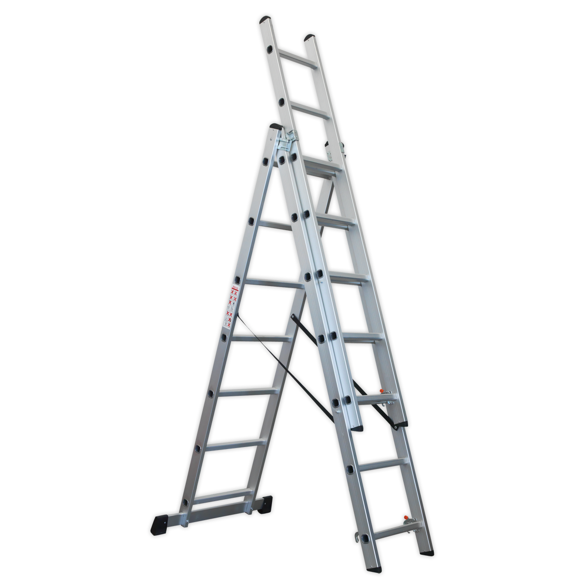 Sealey Aluminium Extension Combination Ladder 3x7 EN 131 ACL307