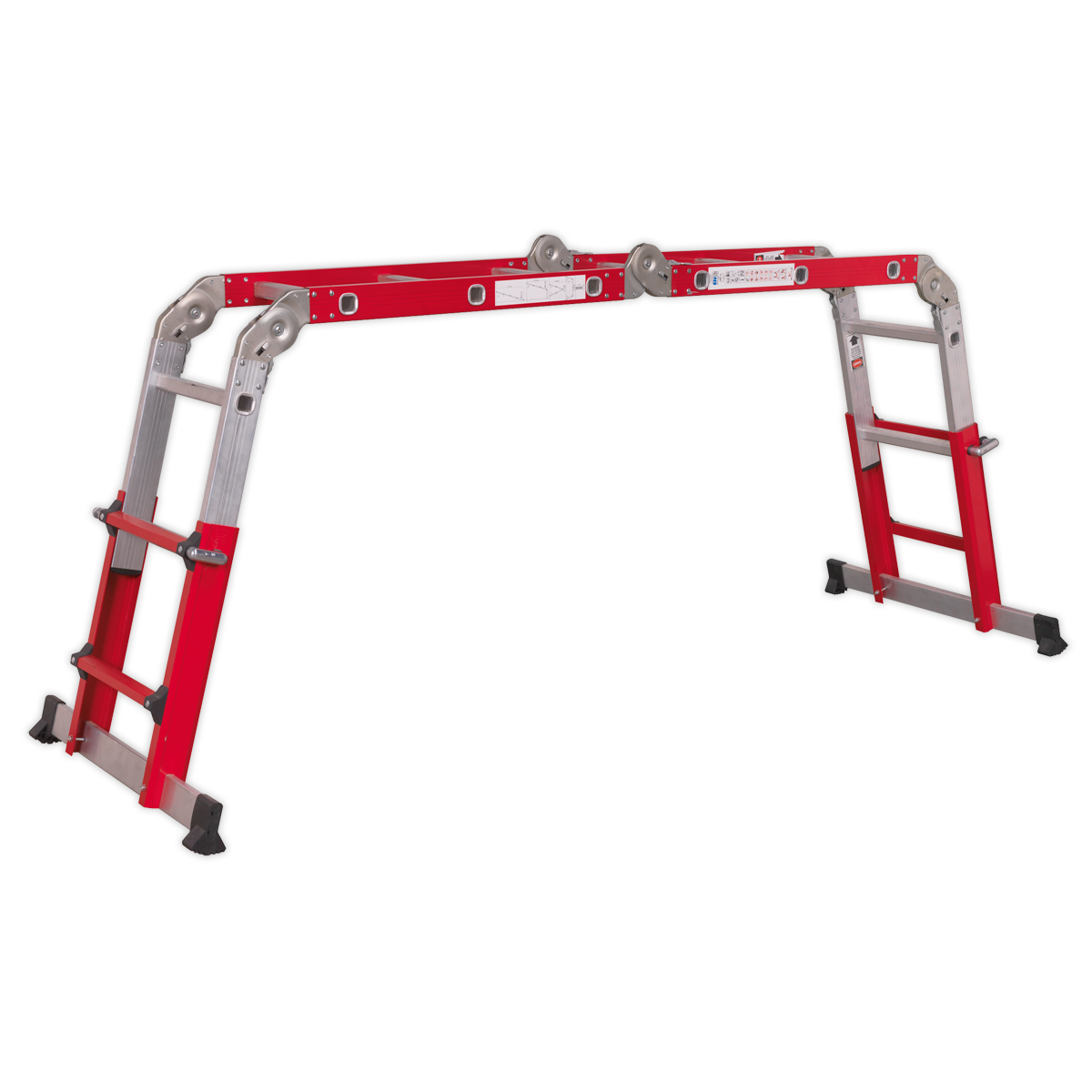Sealey 4-Way Aluminium Adjustable Height Folding Platform Ladder EN 131 AFPL2