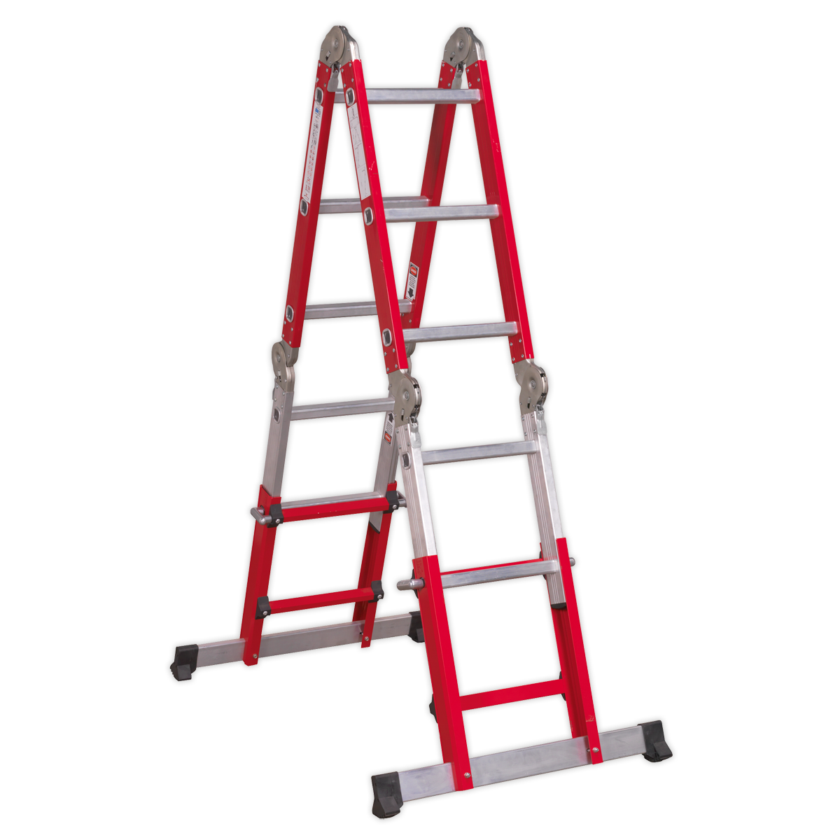 Sealey 4-Way Aluminium Adjustable Height Folding Platform Ladder EN 131 AFPL2
