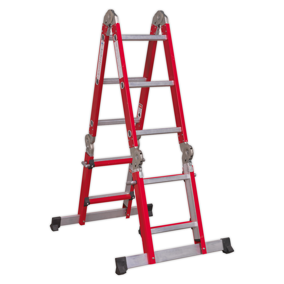 Sealey 4-Way Aluminium Adjustable Height Folding Platform Ladder EN 131 AFPL2