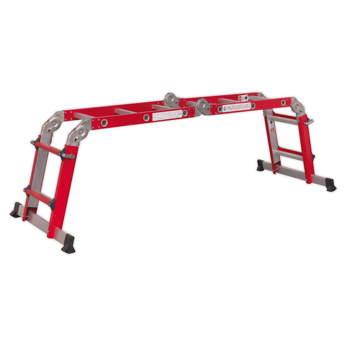 Sealey 4-Way Aluminium Adjustable Height Folding Platform Ladder EN 131 AFPL2