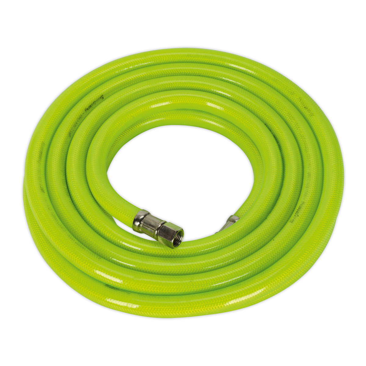 Sealey 5m x Ø10mm High-Visibility Air Hose with 1/4"BSP Unions AHFC538