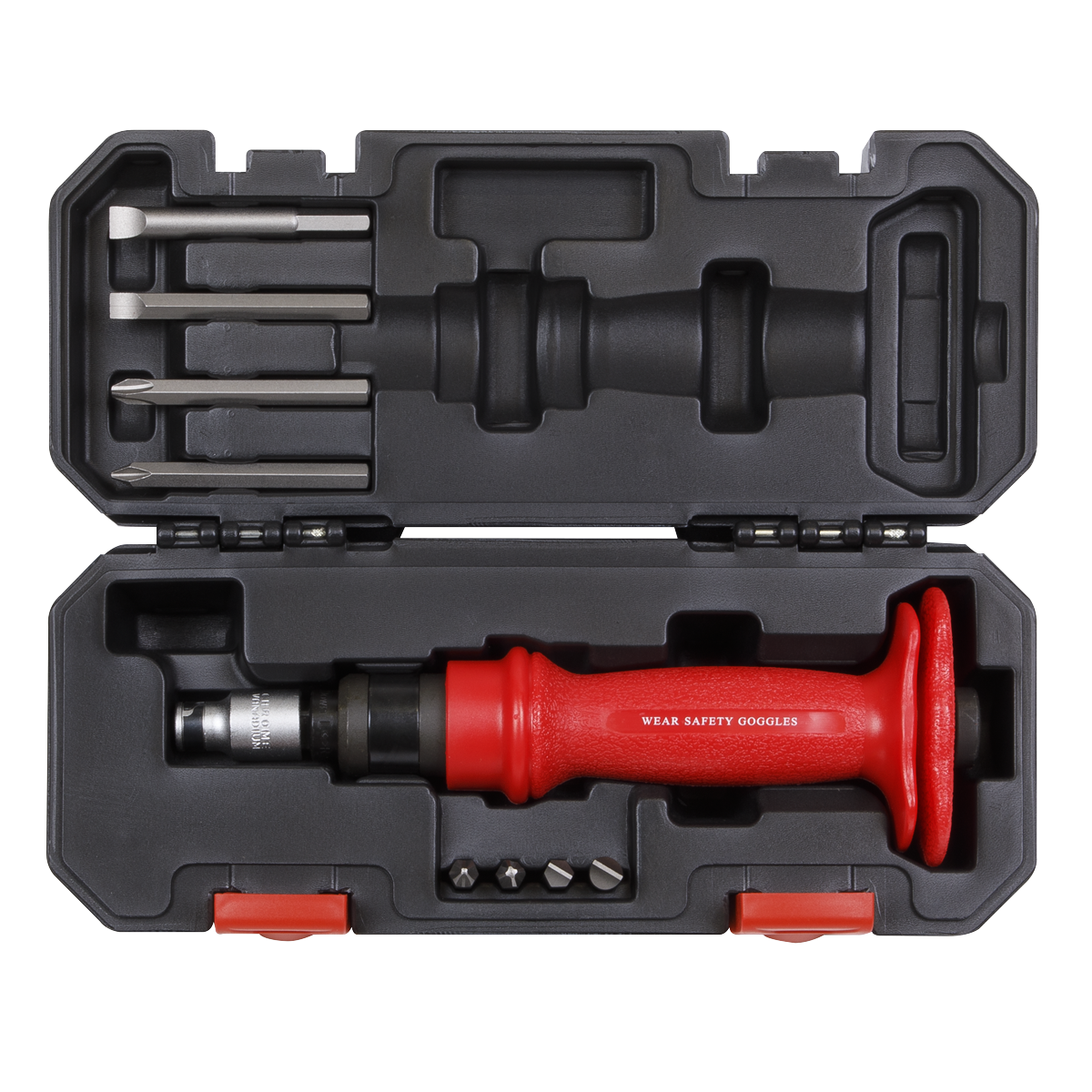 Sealey 10pc Heavy-Duty Impact Driver Set with Protection Grip AK2084