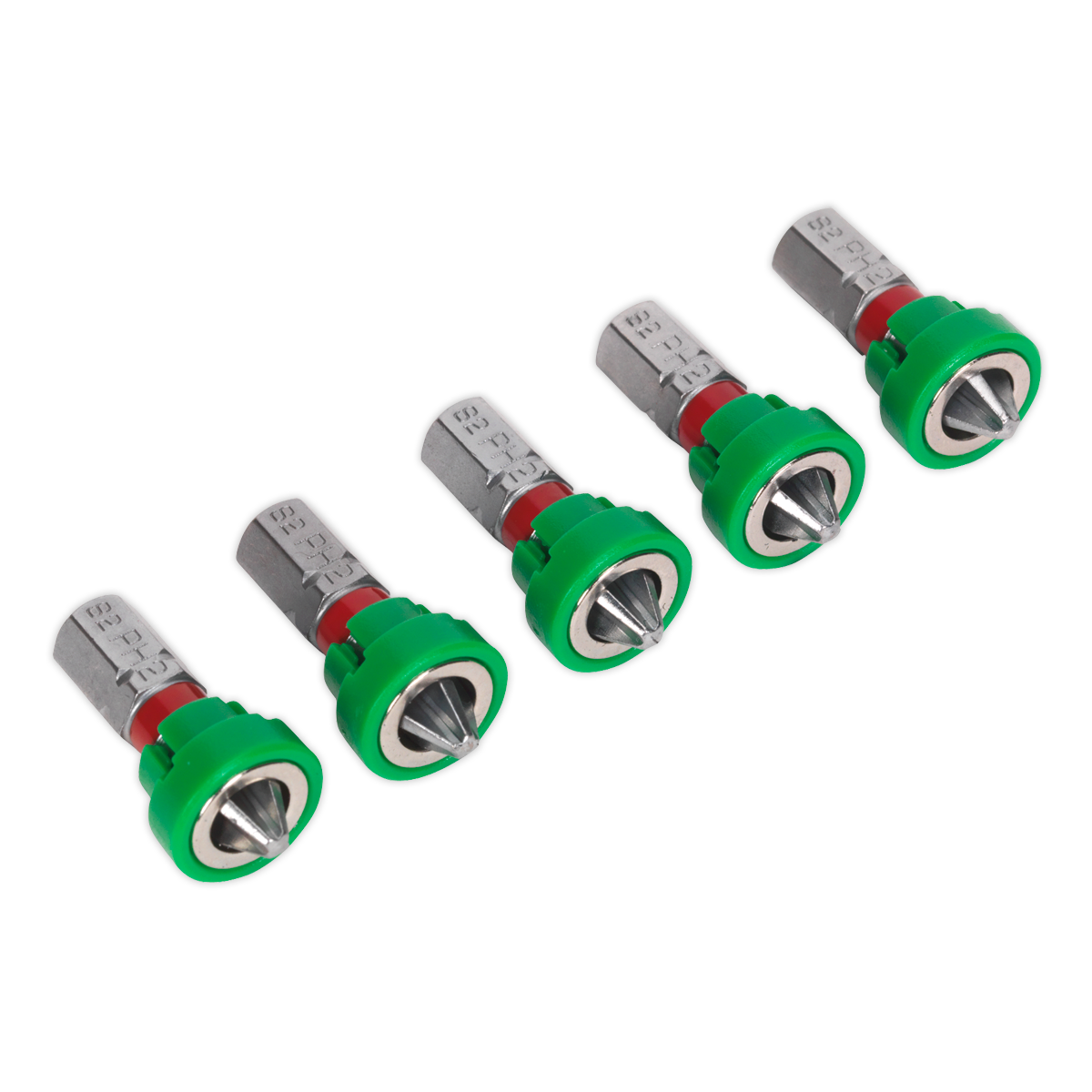 Sealey 25mm Phillips #2 Power Tool Bit with Magnetic Holder - Pack of 5 AK210520