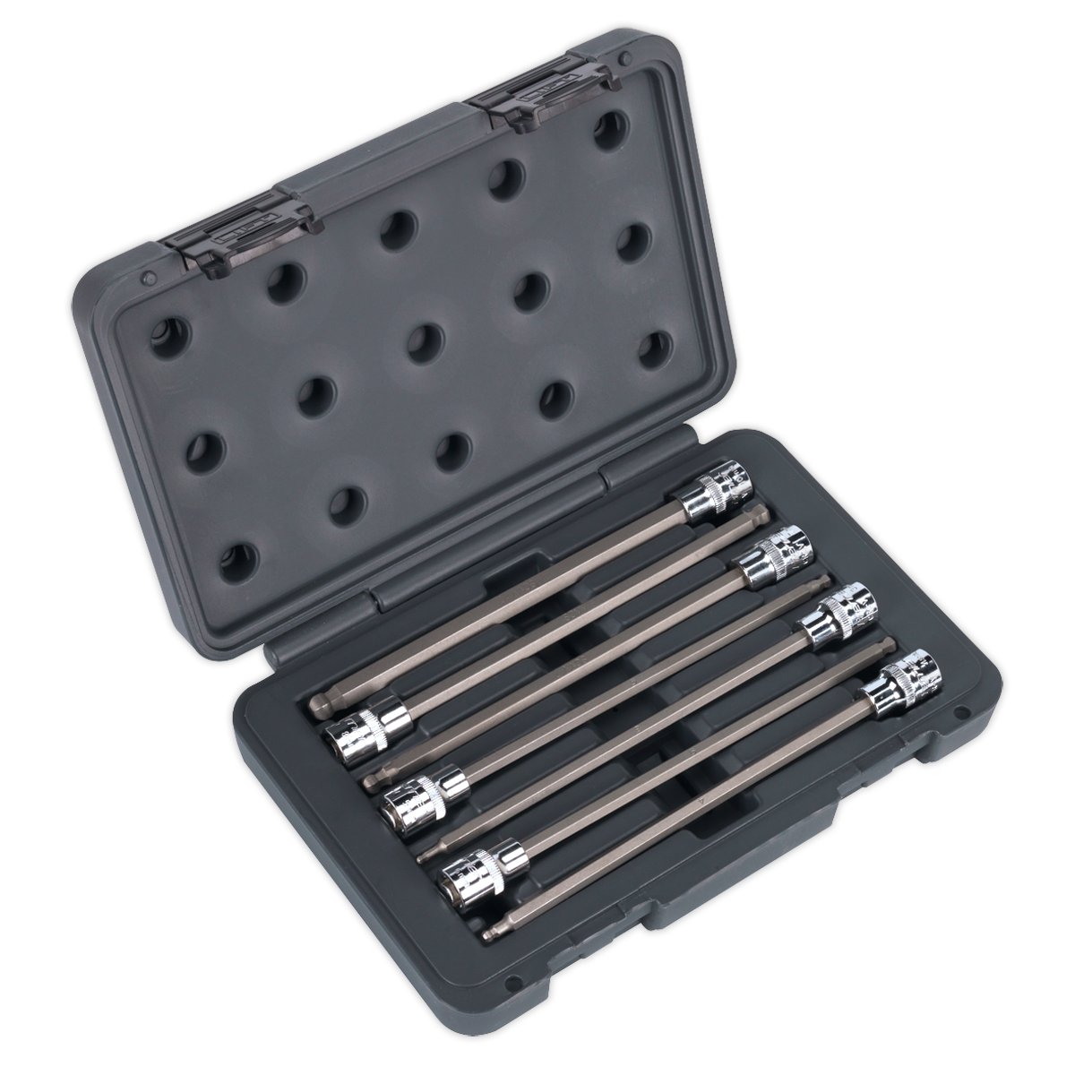Sealey 7pc 3/8"Sq Drive Ball-End Hex Socket Bit Set AK2188