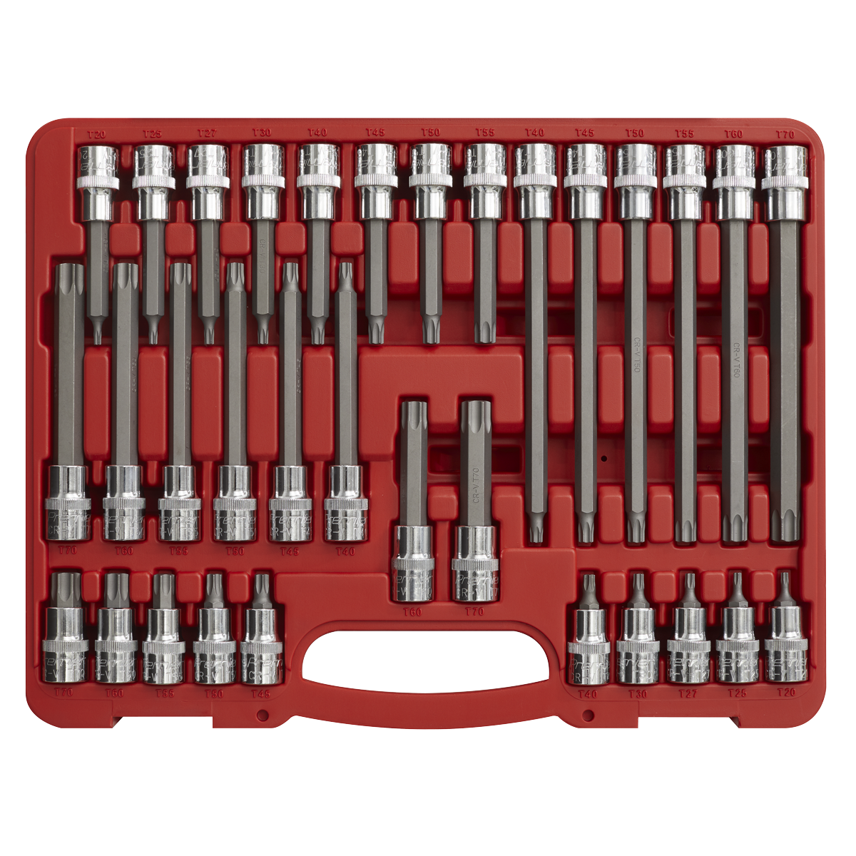 Sealey 32pc 1/2"Sq Drive TRX-Star* Socket Bit Set AK2194