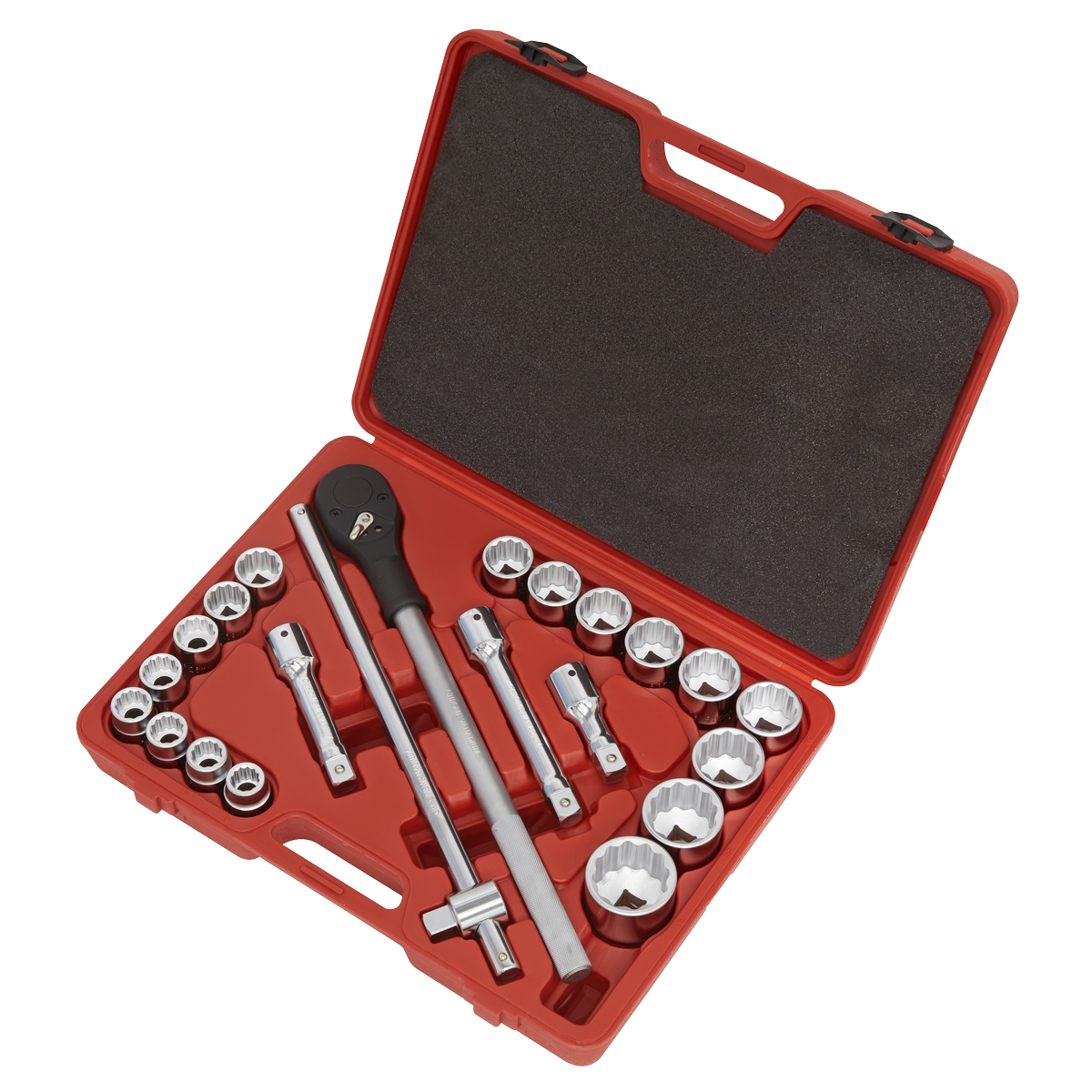 Sealey 22pc 3/4"Sq Drive 12-point WallDrive® Socket Set AK2598