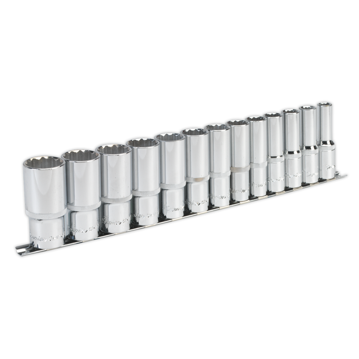 Sealey 13pc 1/2"Sq Drive 12pt Deep WallDrive® Socket Set - Imperial AK2675