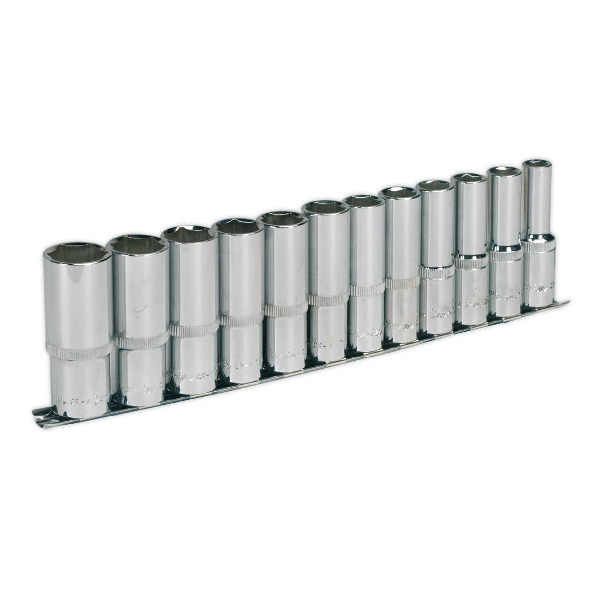 Sealey 12pc 1/2"Sq Drive Deep WallDrive® Socket Set - Metric AK2696
