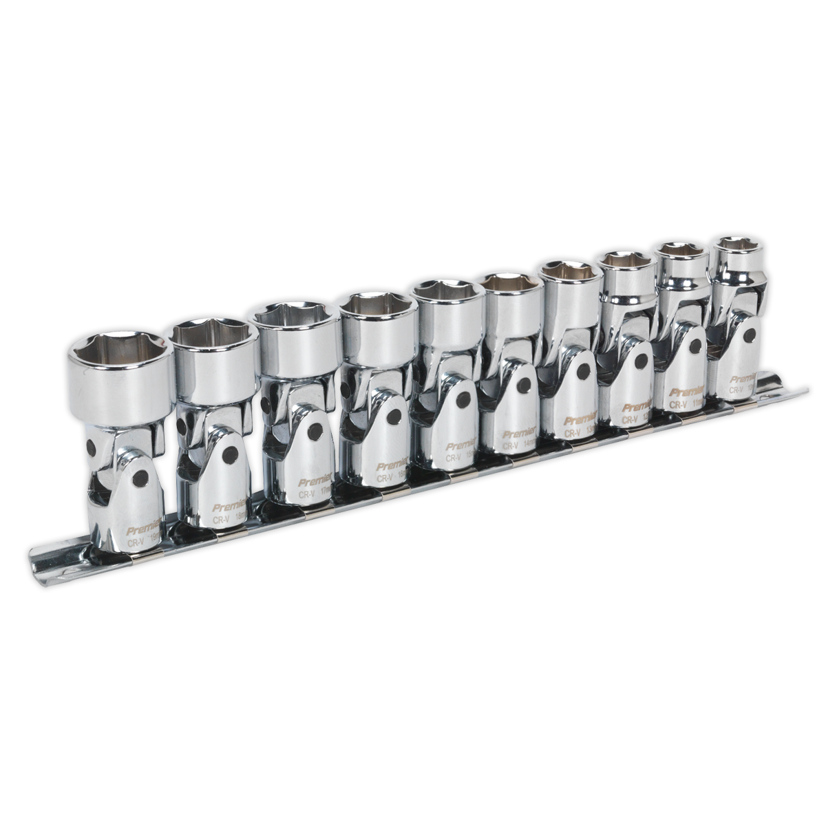 Sealey 10pc 3/8"Sq Drive Universal Joint WallDrive® Socket Set AK2710