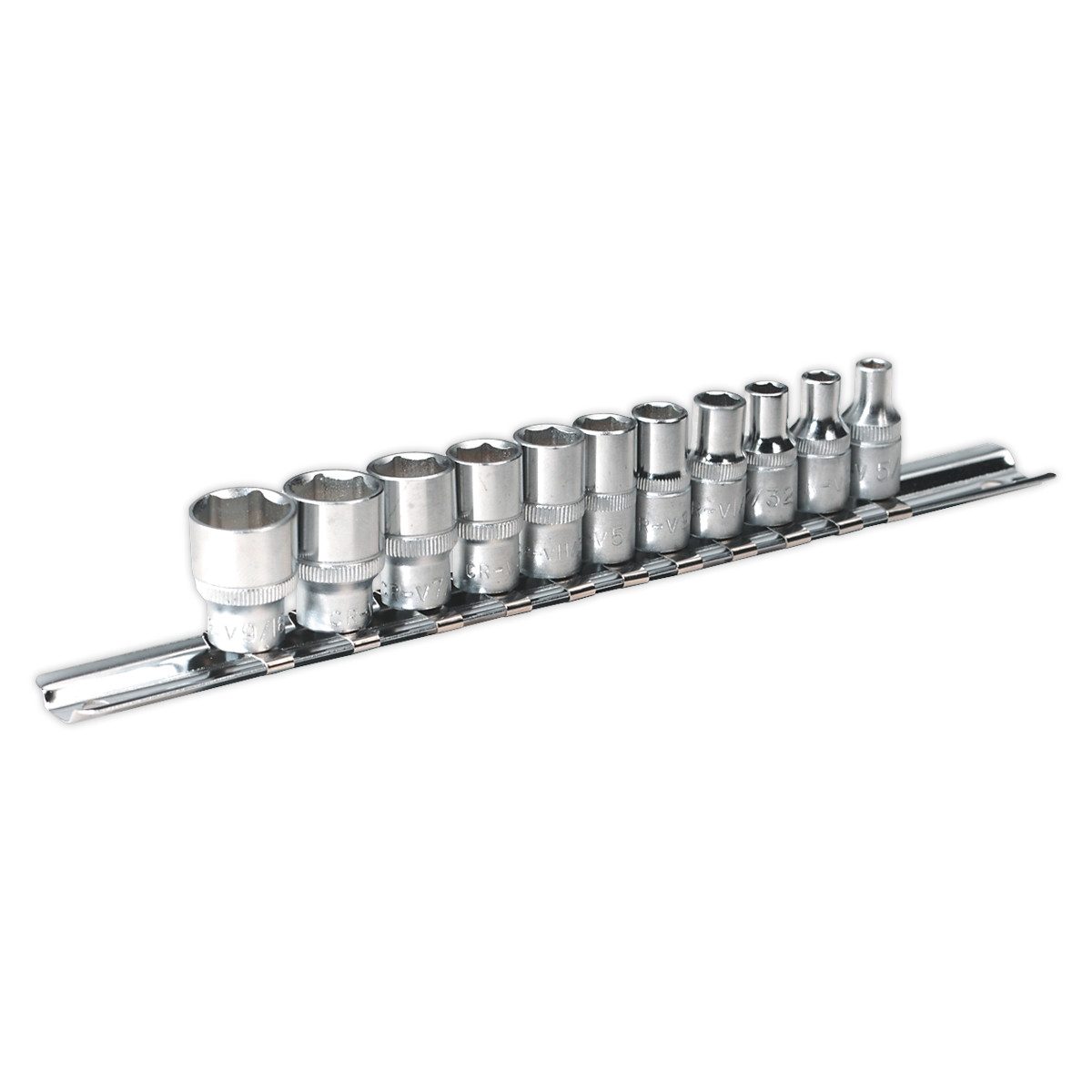Sealey 11pc 1/4"Sq Drive WallDrive® Socket Set - Imperial AK2717