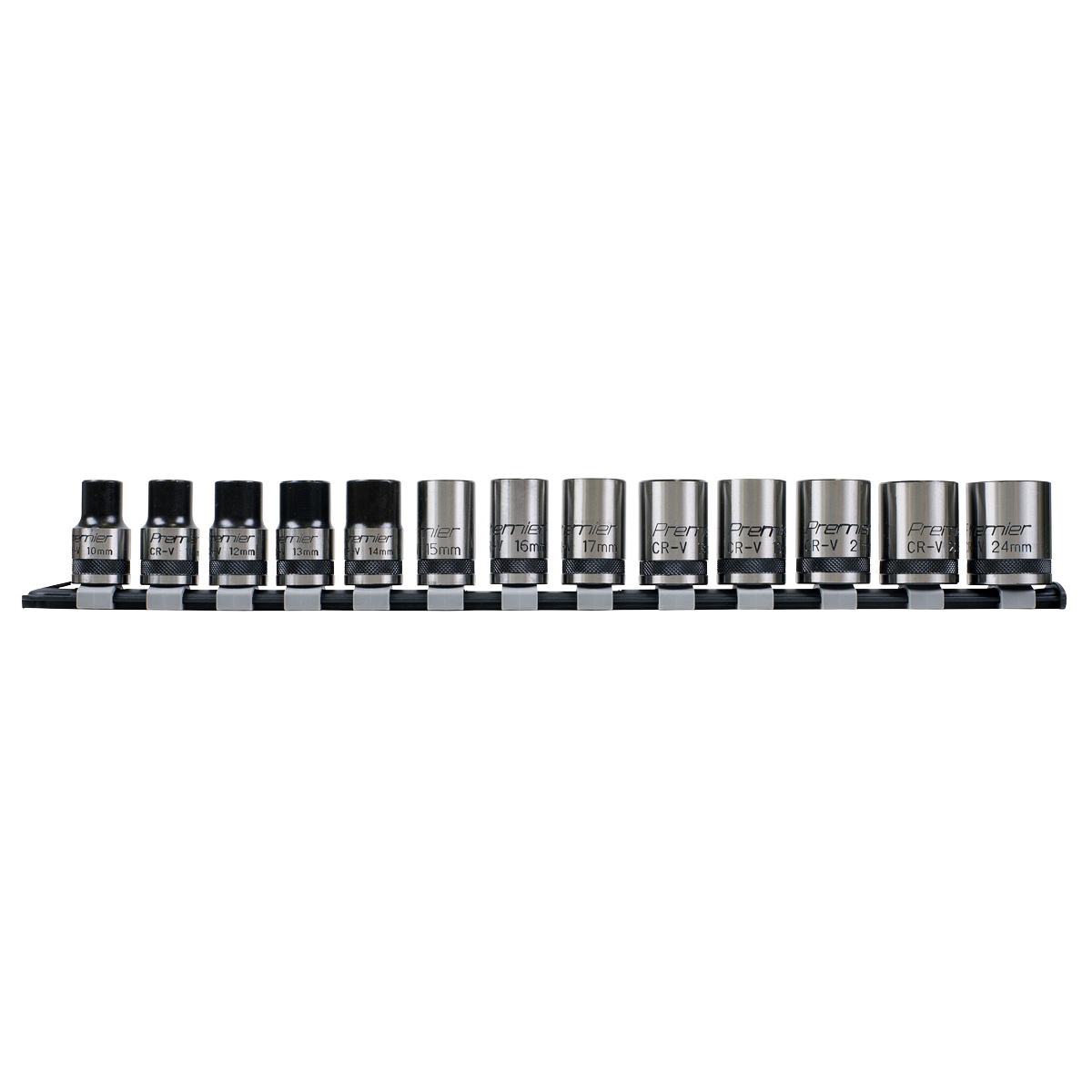 Sealey 13pc 1/2"Sq Drive Lock-On™ Socket Set - Black Series AK2742B