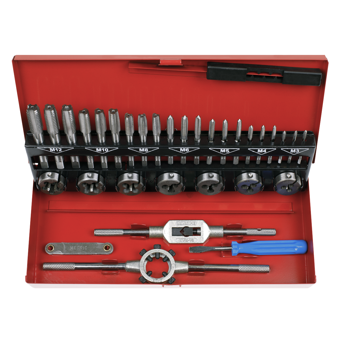 Sealey 32pc Tap & Die Set Split Dies - Metric AK3015
