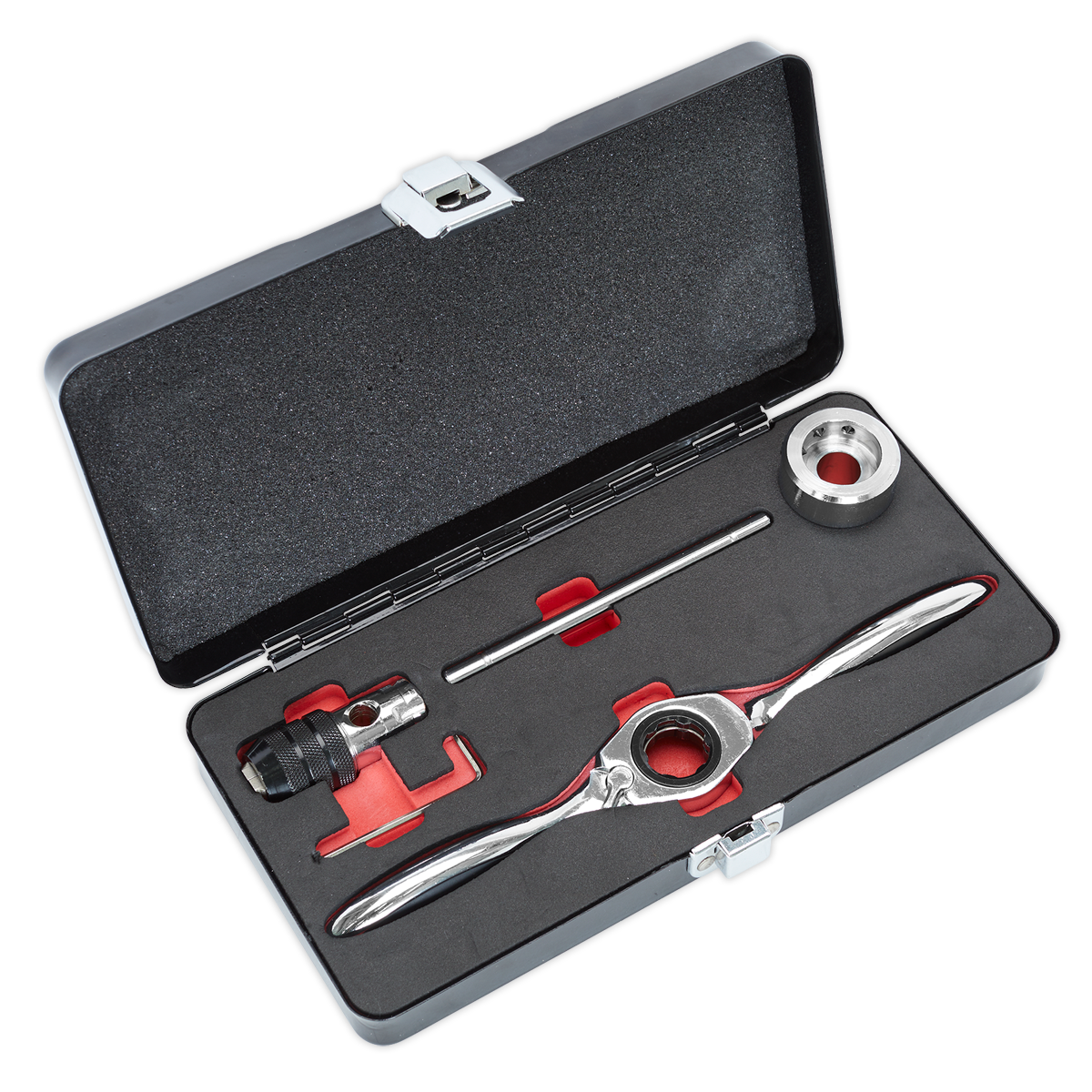 Sealey 5pc Bi-Directional Ratchet Tap & Die Holder Set - Metric AK3027