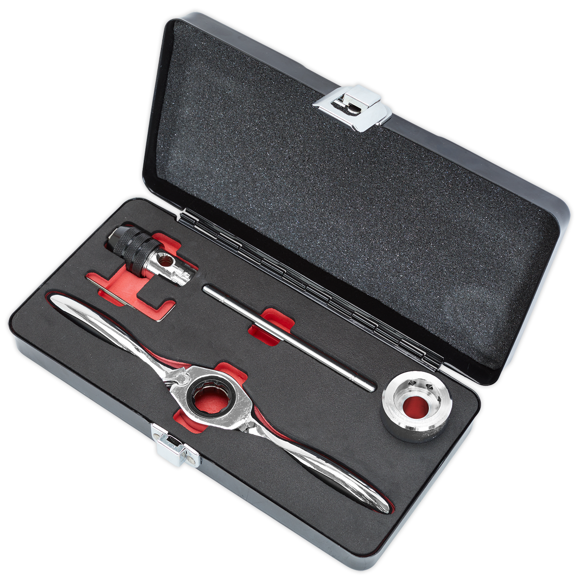 Sealey 5pc Bi-Directional Ratchet Tap & Die Holder Set - Metric AK3027