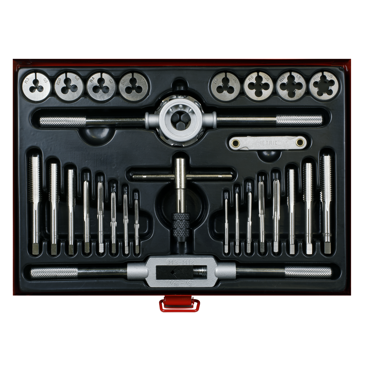 Sealey 28pc Mechanic’s Tap & Die Set Split Dies - Metric AK3028